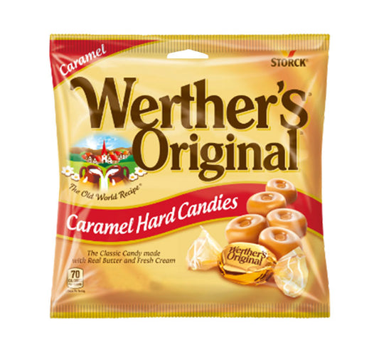 Werthers - Caramel Hard Candies Peg Bag (2.65oz)