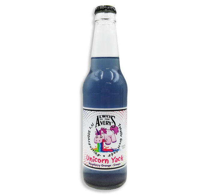 Averys - Unicorn Yack Soda (Raspberry Orange Cream) (12oz)