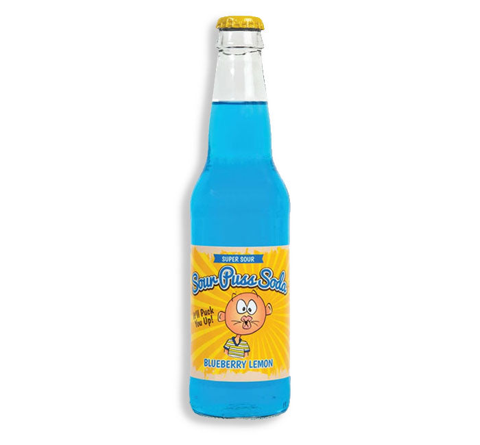 Averys - Sour Puss Soda (Blueberry Lemon) (12oz)