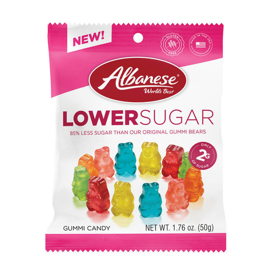 Albanese - Low-Sugar Gummi Bears 6 Flavor Peg Bag (1.76oz)