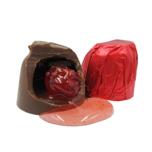 Ashers - Chocolate Cherry Cordial Milk Red Foil Wrapped Bulk (6LB)