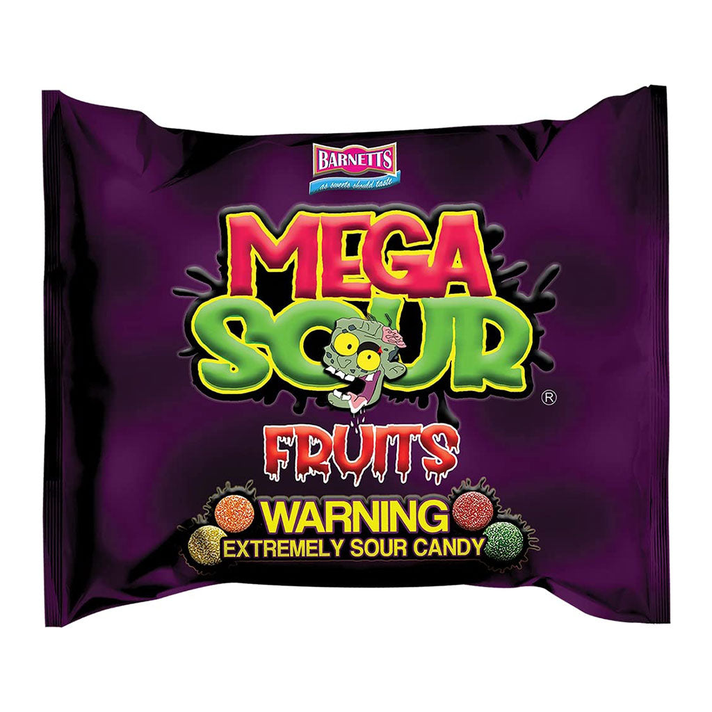 Barnetts - Mega Sour Fruits Assorted Bag  (3.66oz)