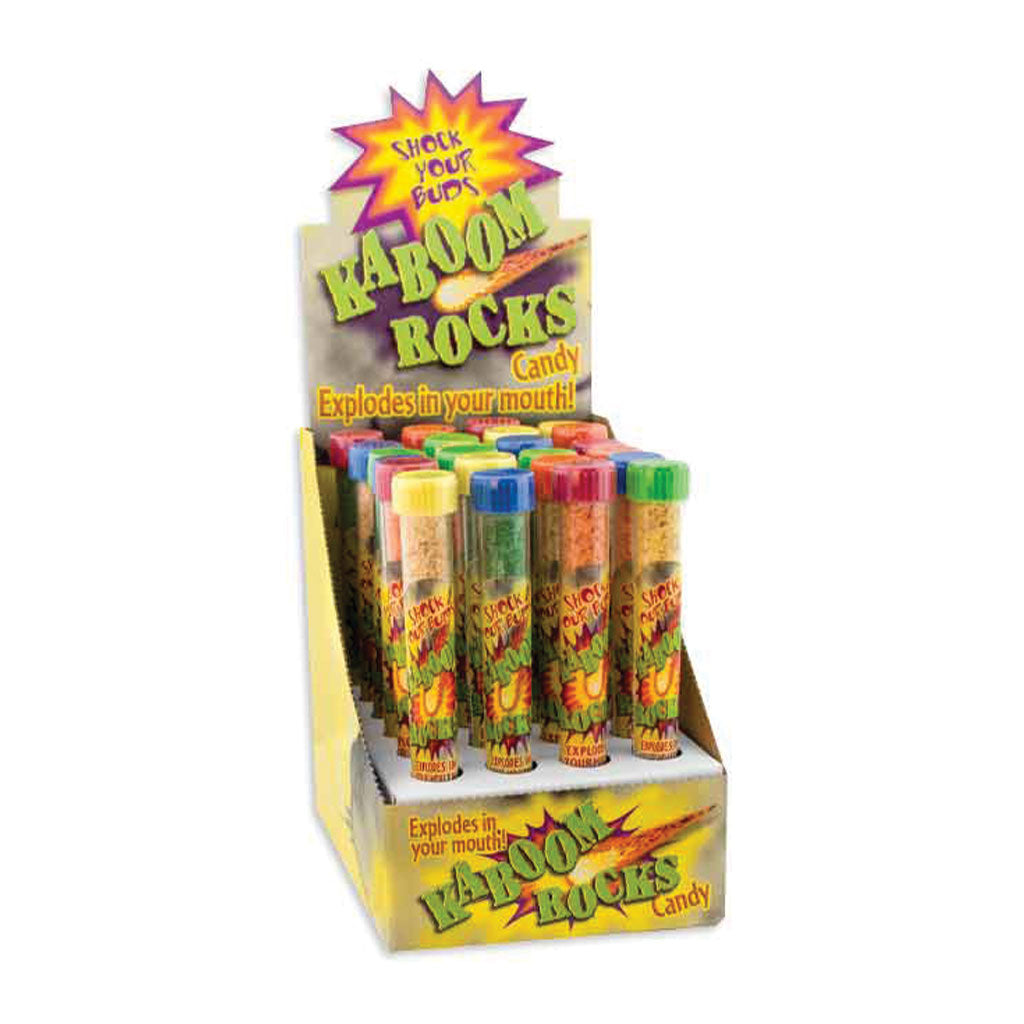 Candy Test Tubes - Kaboom Rocks In Display (0.42oz)