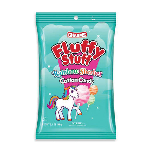 Charms Fluffy Stuff - Cotton Candy Rainbow Sherbet Peg Bag (2.1oz)