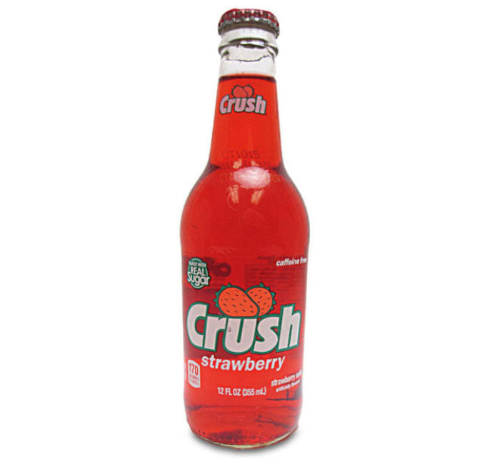 Crush - Strawberry Soda W/ Real Cane Sugar (12oz)