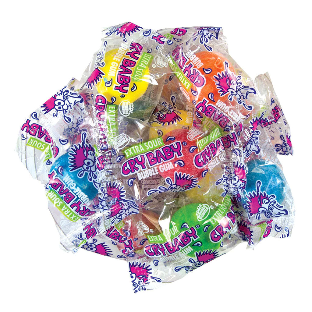 Cry Baby - Sour Wrapped Gumballs - Assorted Bulk