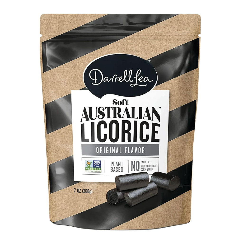 Darrell Lea - Original Black Non-GMO Licorice Peg Bag (7oz)