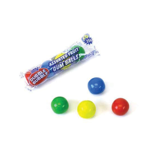 Dubble Bubble - Gum Assorted Fruit Gumballs (.65oz)