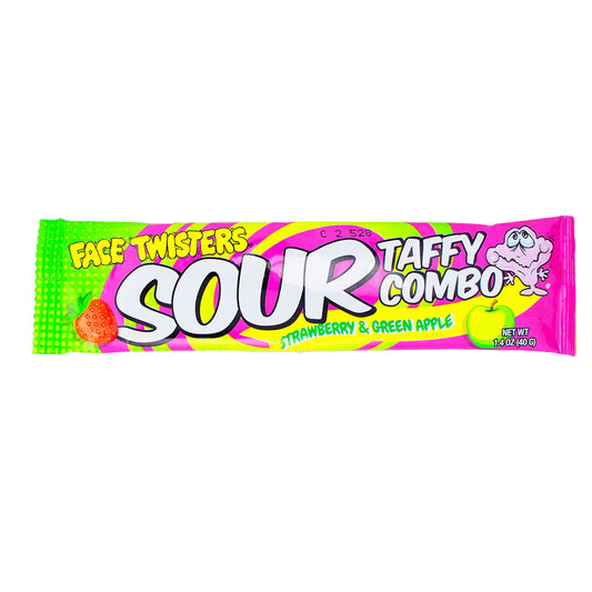 Face Twisters - Sour Taffy Strawberry & Green Apple (1.4oz)