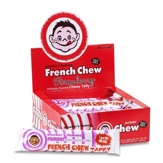 French Chew - Strawberry Taffy Bar (1.5oz)