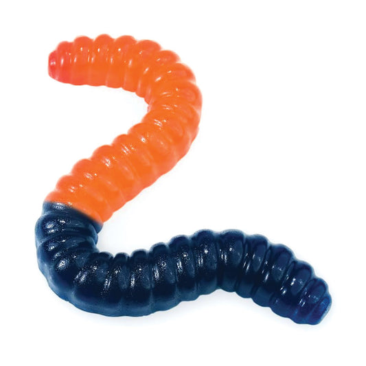 Giant Gummy - Sour Worm Orange/Blue Raspberry (2LB)