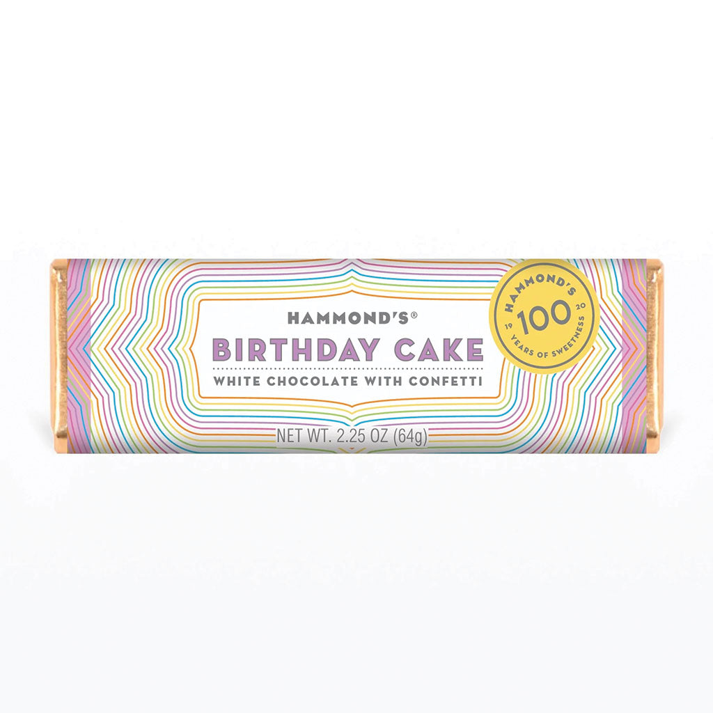 Hammonds - Birthday Cake White Chocolate Bar (2.25oz)