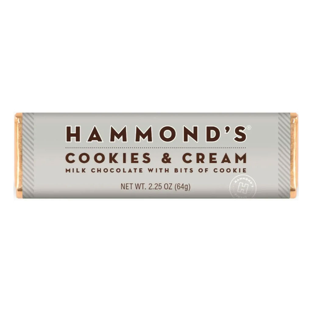 Hammonds - Cookies & Cream Milk Chocolate Bar (2.25oz)