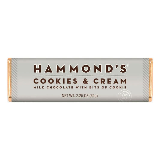 Hammonds - Cookies & Cream Milk Chocolate Bar (2.25oz)