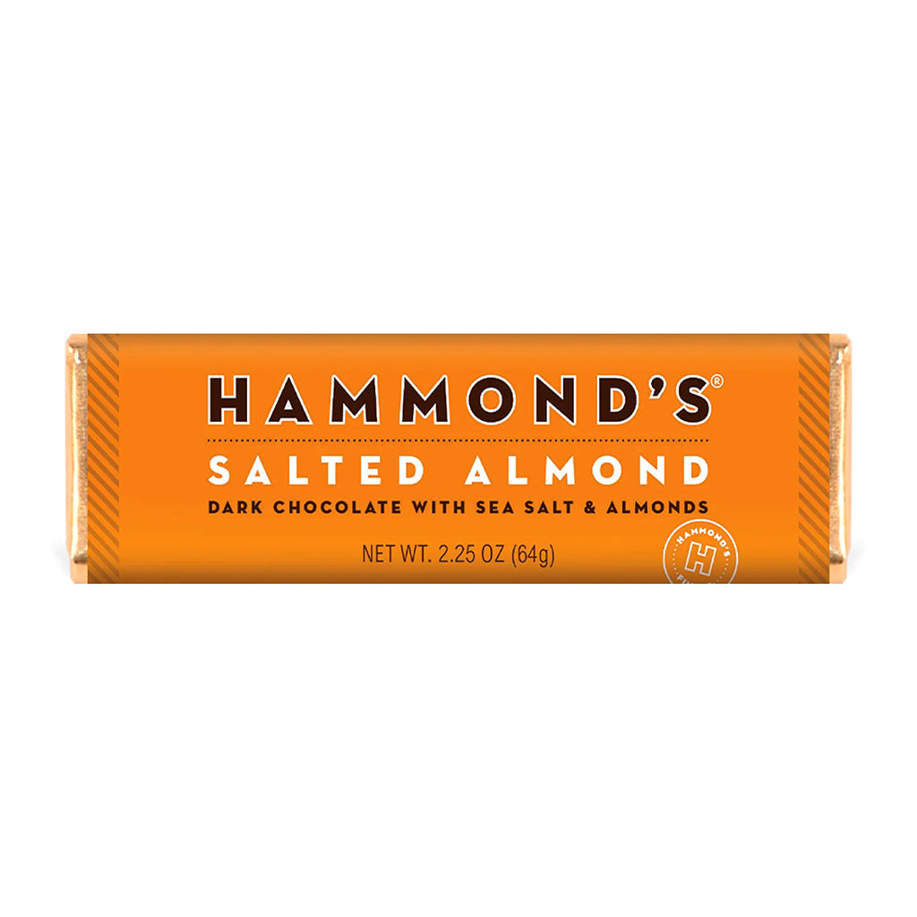 Hammonds - Salted Almond Dark Chocolate Bar (2.25oz)