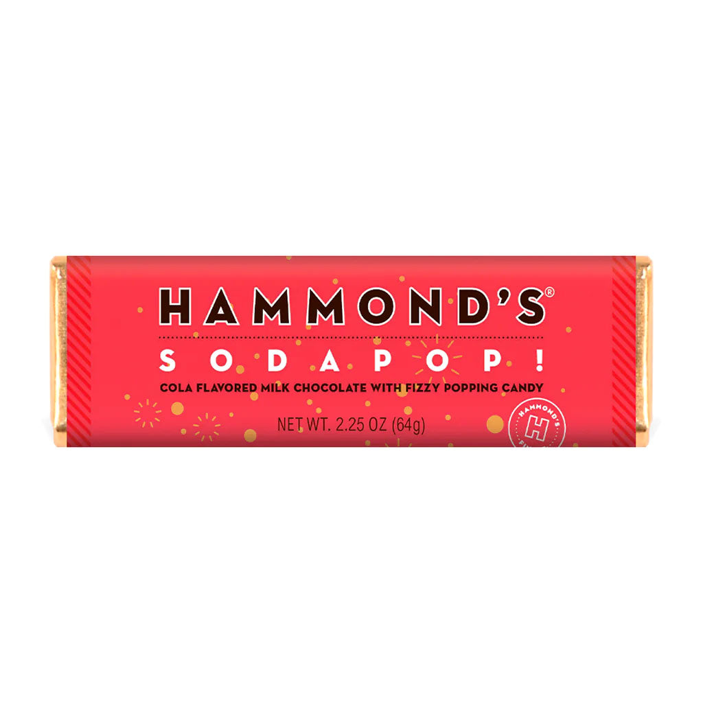 Hammonds - Soda Pop! Fizzy Popping Candy Milk Chocolate Bar (2.25oz)