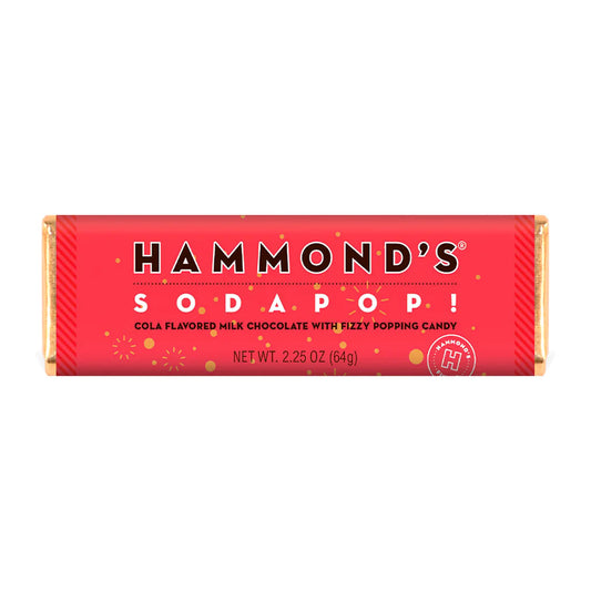 Hammonds - Soda Pop! Fizzy Popping Candy Milk Chocolate Bar (2.25oz)