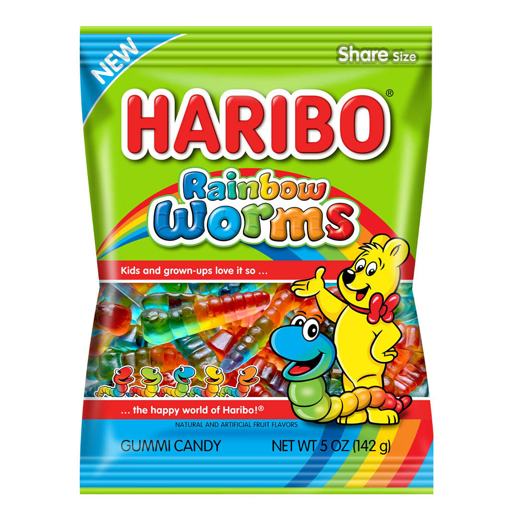 Haribo - Rainbow Worms (5oz)