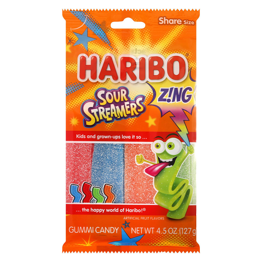 Haribo - Zing Sour Streamers (4.5oz)