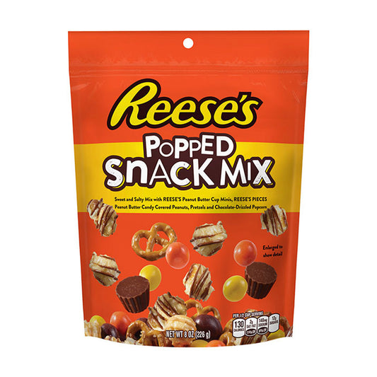 Hersheys - Popped Snack Mix Reeses Peg Bag (8oz)