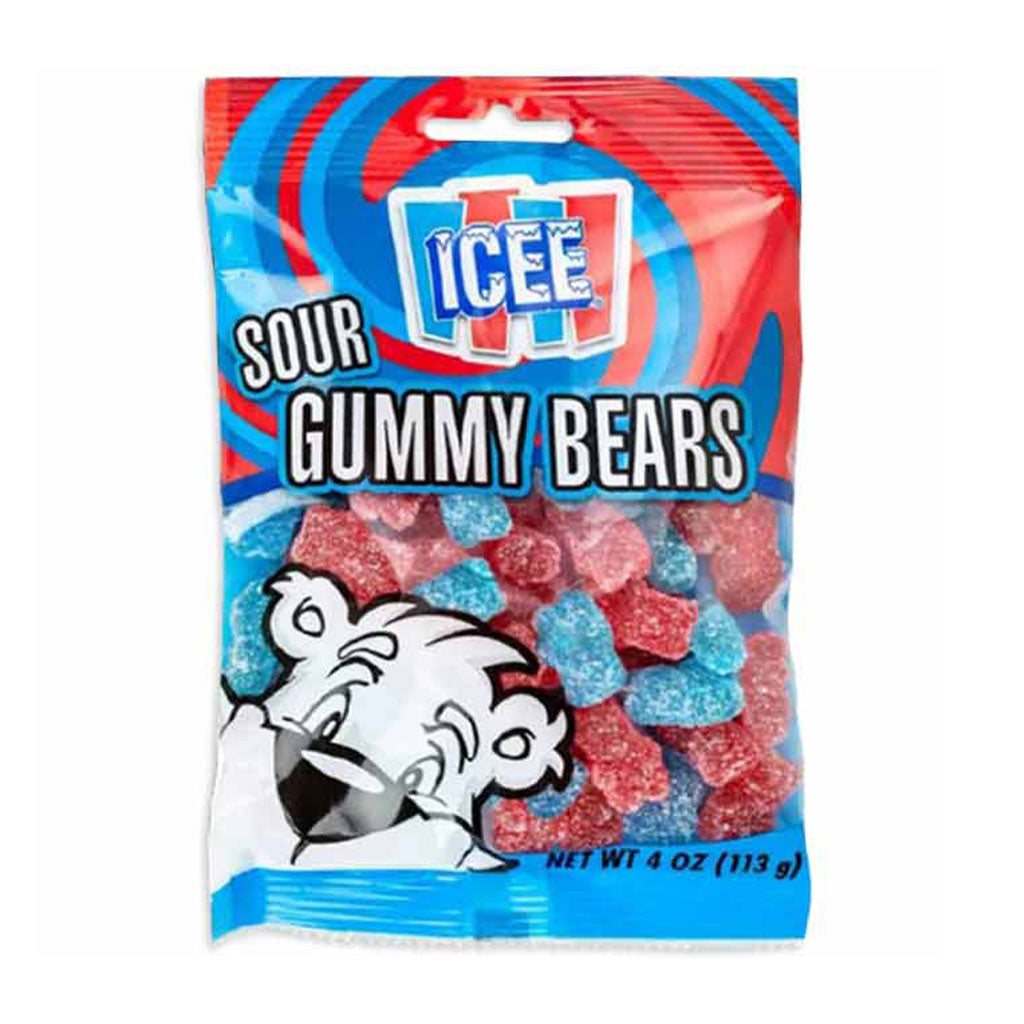 Icee - Sour Gummy Bears Peg Bag (3.98oz)