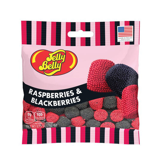 Jelly Belly - Raspberries & Blackberries Peg Bag (2.75oz)