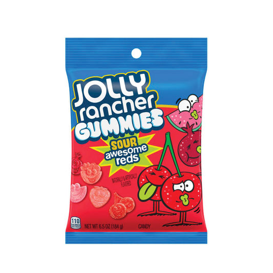 Jolly Rancher Gummies - Sour Awesome Reds Peg Bag (6.5oz)