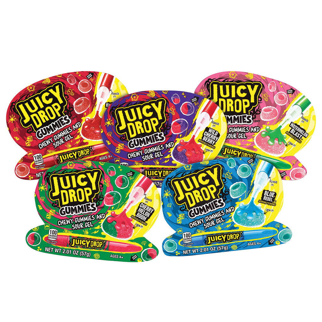 Juicy Drop - Gummies W/ Sour Gel (2.01oz)