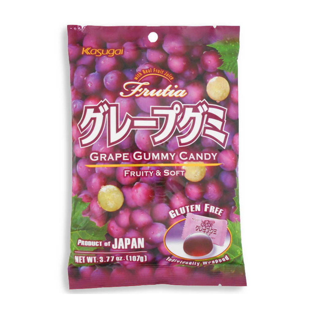 Kasugai - Grape Peg Bag Gummy Candy (3.77oz)