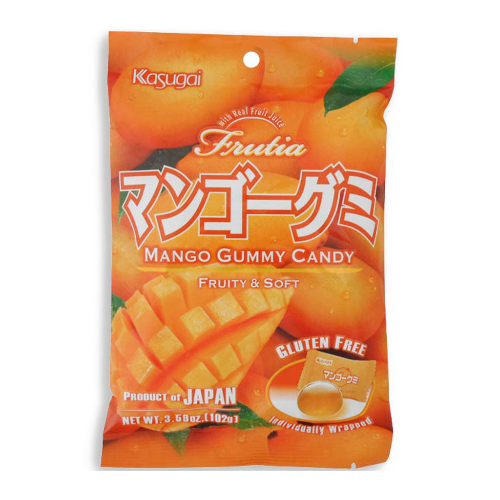 Kasugai - Mango Peg Bag Gummy Candy (3.59oz)