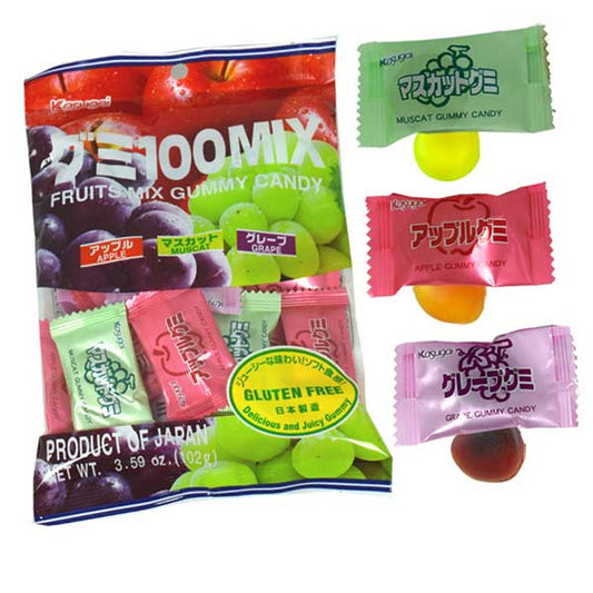 Kasugai - Mix Peg Bag Gummy Candy (3.59oz)