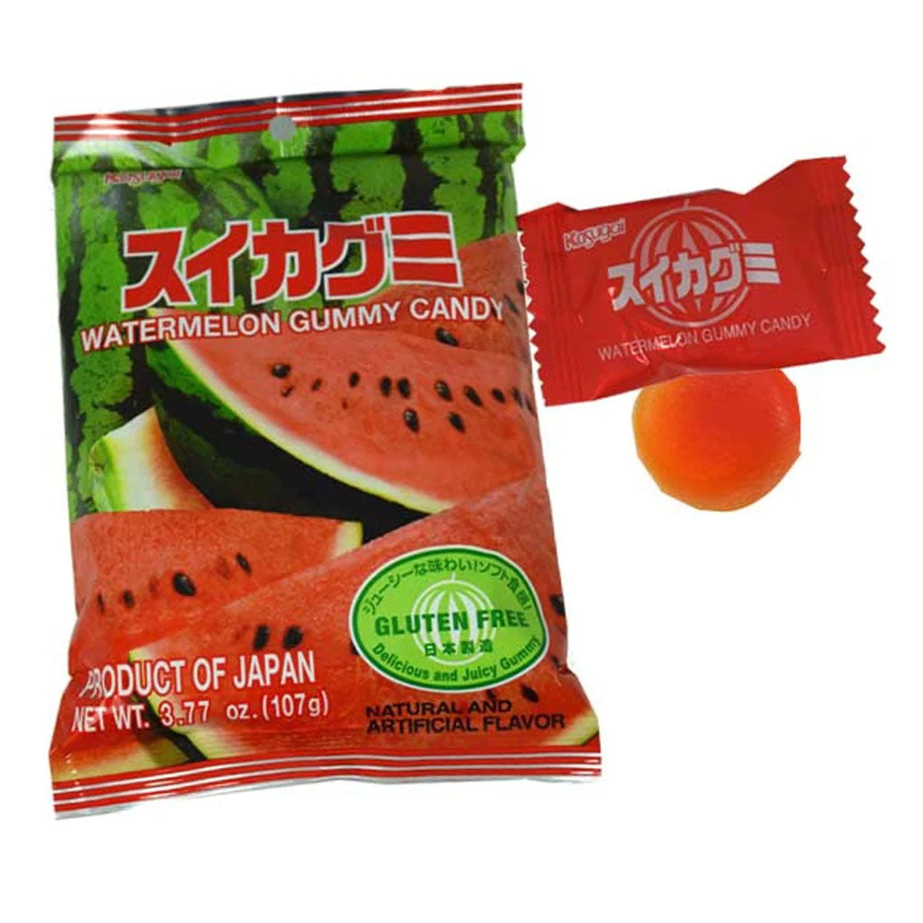 Kasugai - Watermelon Peg Bag Gummy Candy (3.77oz)