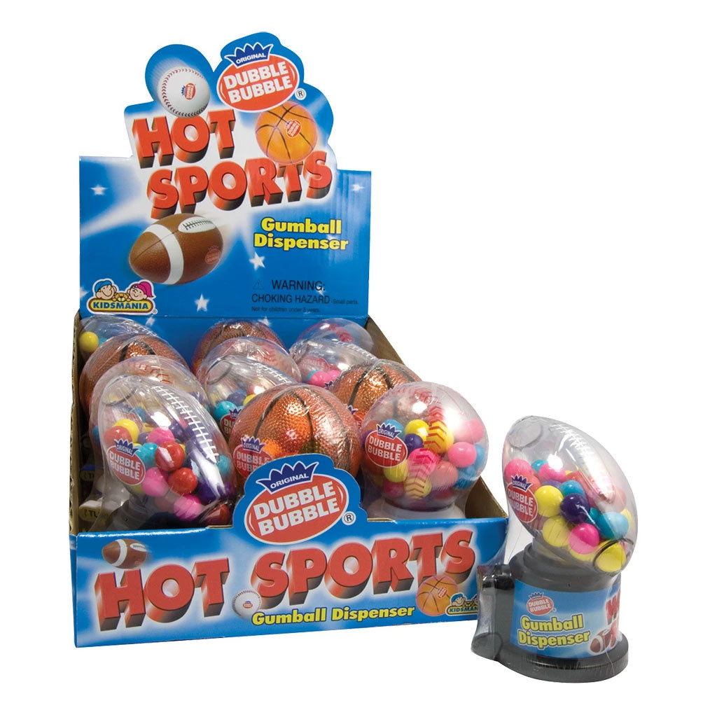 Kidsmania - Dubble Bubble Hot Sports Gumballs Dispenser (1.41oz)