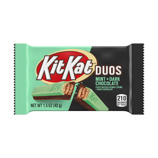 Kit Kat - Duos Mint Dark Chocolate Candy Bar (1.5oz)