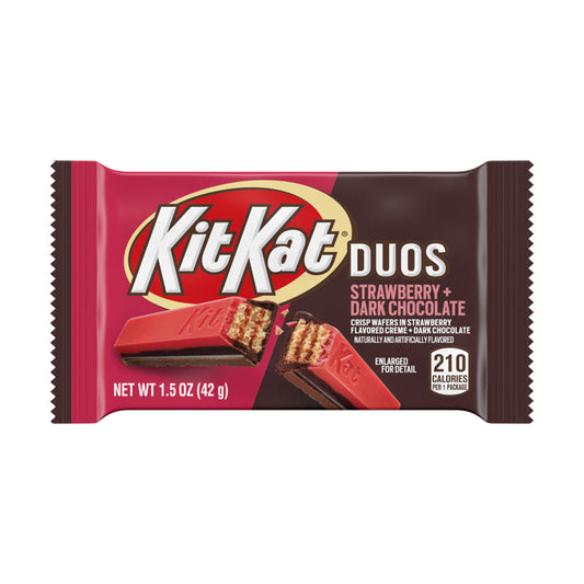 Kit Kat - Duos Strawberry & Dark Chocolate Candy Bar (1.5oz)