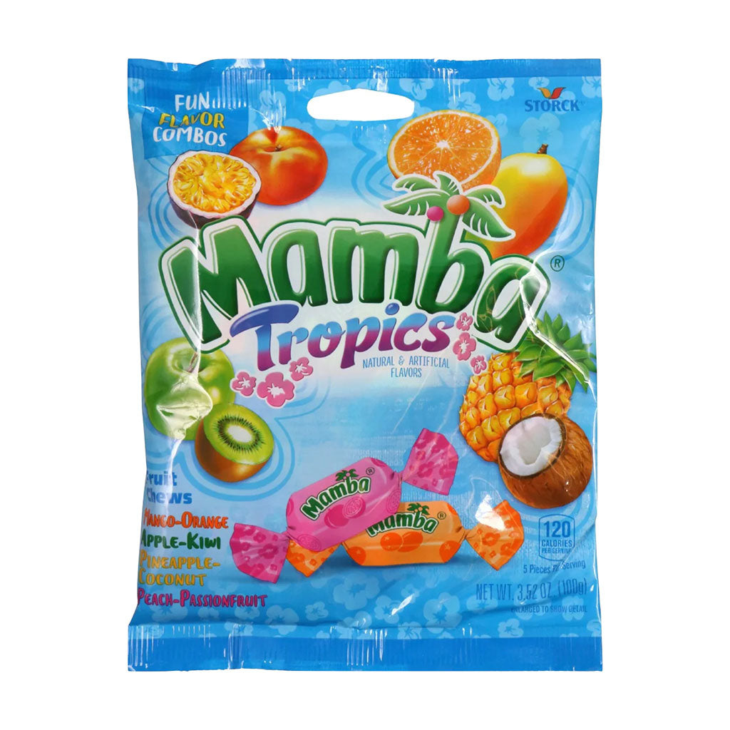 Mamba - Tropics Fruit Chews Peg Bag (3.52oz)