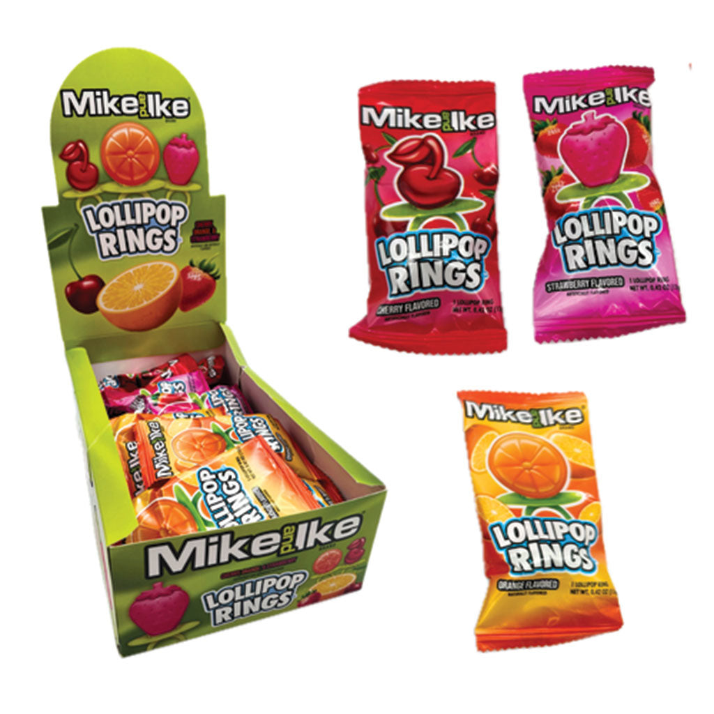 Mike & Ike - Lollipop Rings (0.42oz)