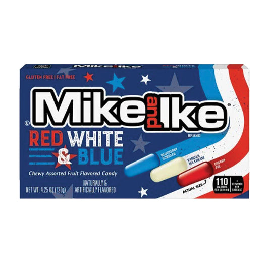 Mike & Ike - Red White & Blue Theater Box (4.25oz)