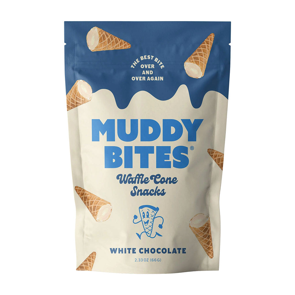 Muddy Bites - White Chocolate Waffle Cone (2.33oz)