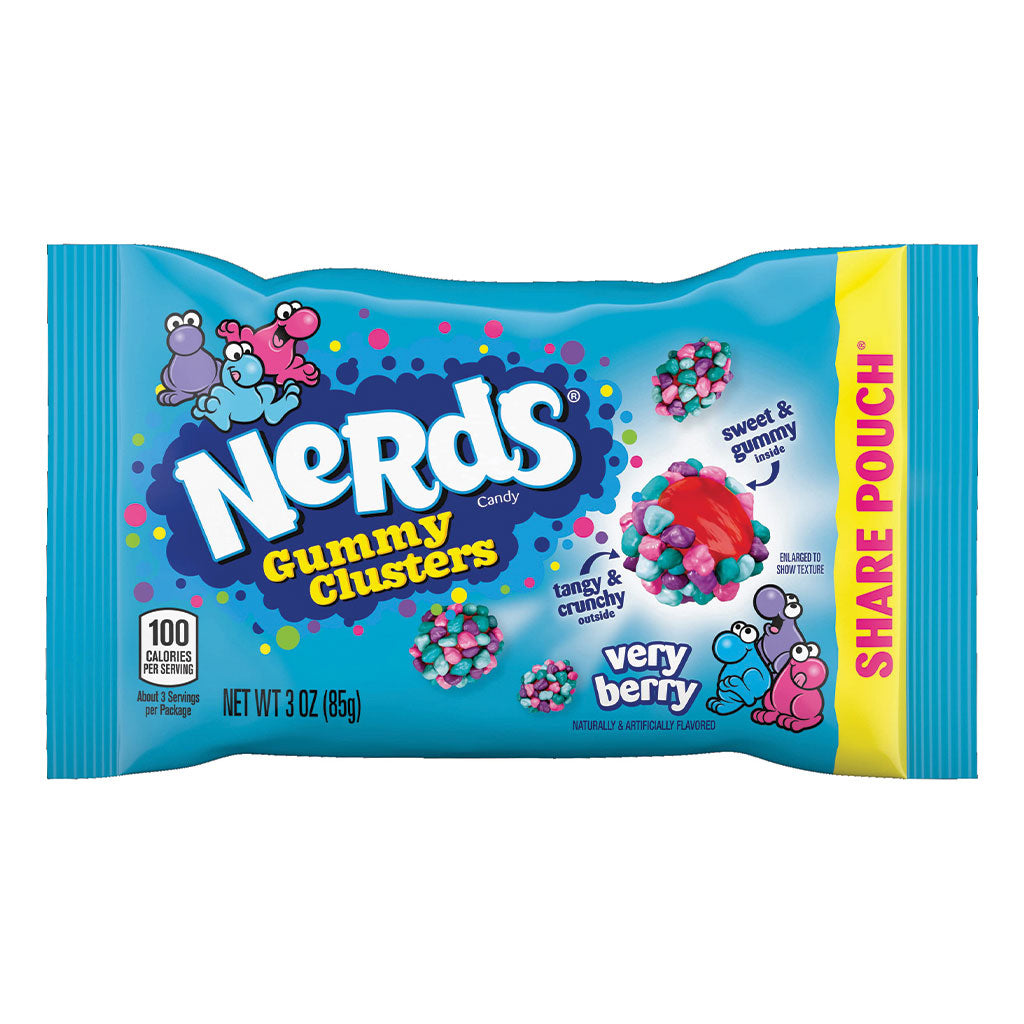 Nerds - Gummy Clusters Peg Bag Very Berry (3oz)