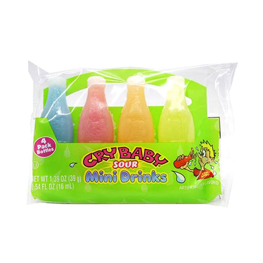 Nik-L-Nip - Cry Baby Sour Wax Bottles 4pk (1.39oz)