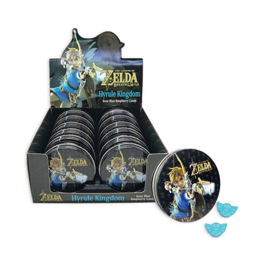 Nintendo - Zelda Hyrule Tin W/ Blu Raspbry Candies In Display (1oz)