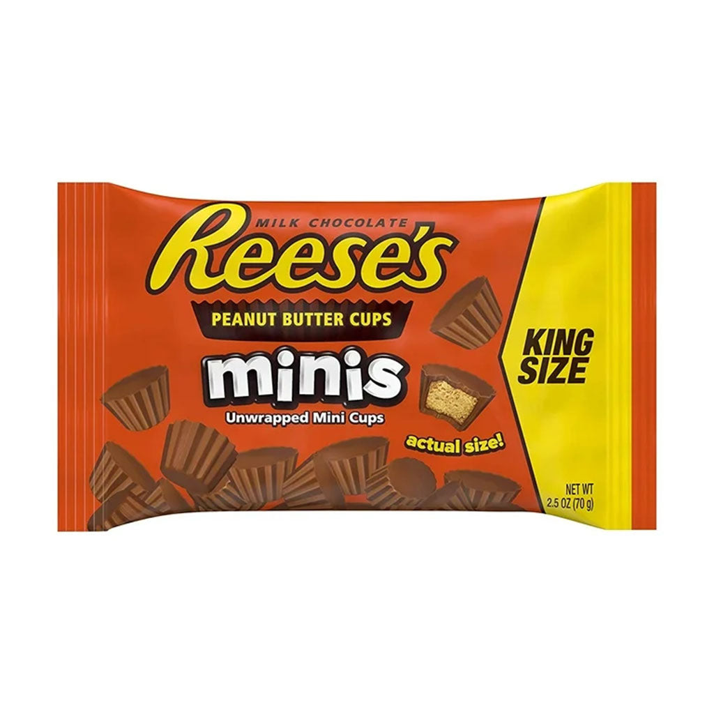 Reese's - Milk King Size Peanut Butter Cup Minis Bag (2.5oz)