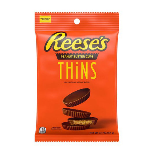 Reese's - Thins Milk Peanut Butter Cups Peg Bag (3.1oz)