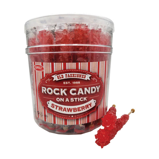 Rock Candy Jar - Red (Strawberry) (.8oz)