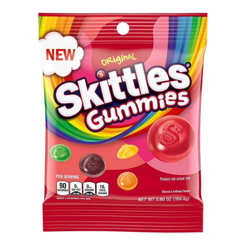 Skittles - Original Gummies Peg Bag (5.8oz)