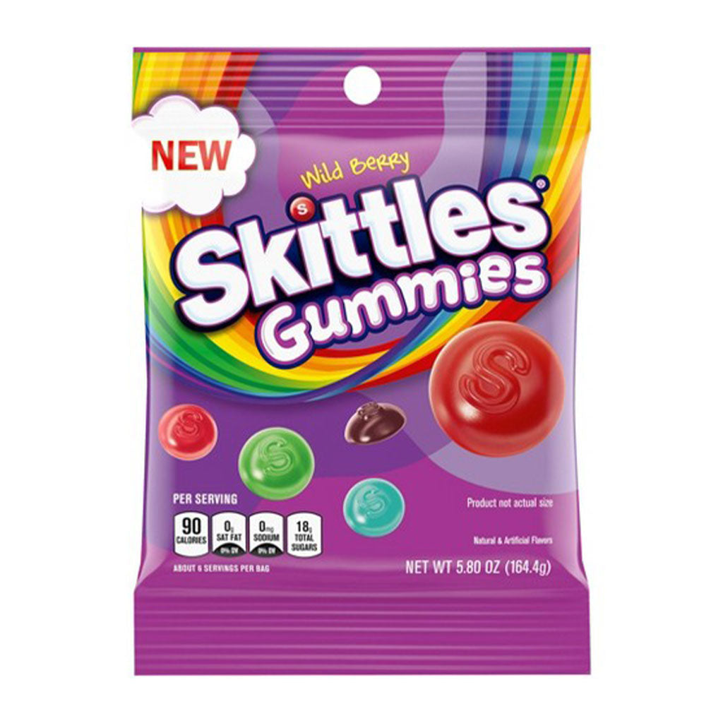 Skittles - Wild Berry Gummies Peg Bag (5.8oz)