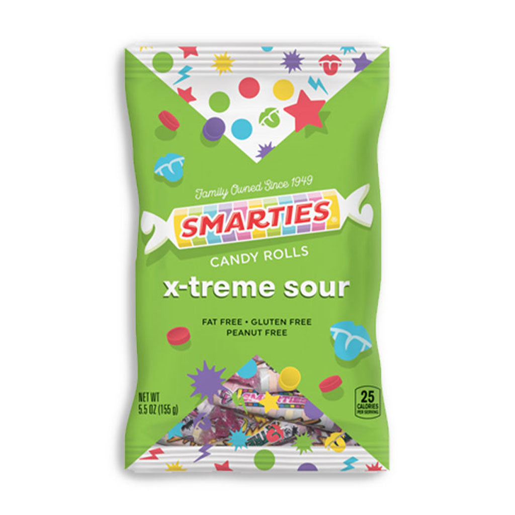 Smarties - X-Treme Sour Rolls Peg Bag (5oz)