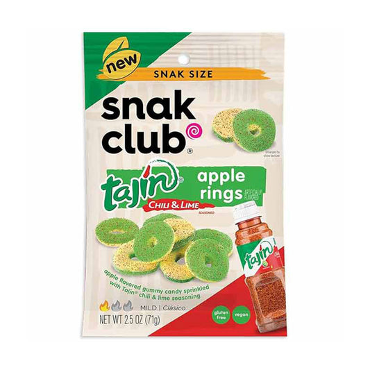 Snak Club - Tajin Chili & Lime Apple Rings Peg Bag Vegan (2.5oz)