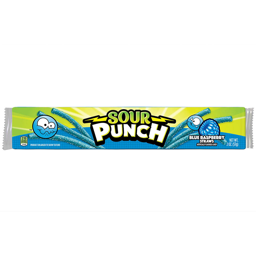 Sour Punch - Blue Raspberry Straws (2oz)